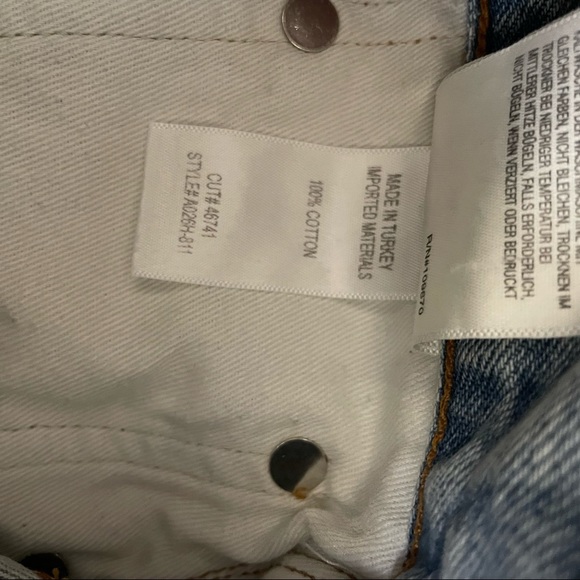 AGOLDE Parker Jean Shorts Bitter - Picture 5 of 6